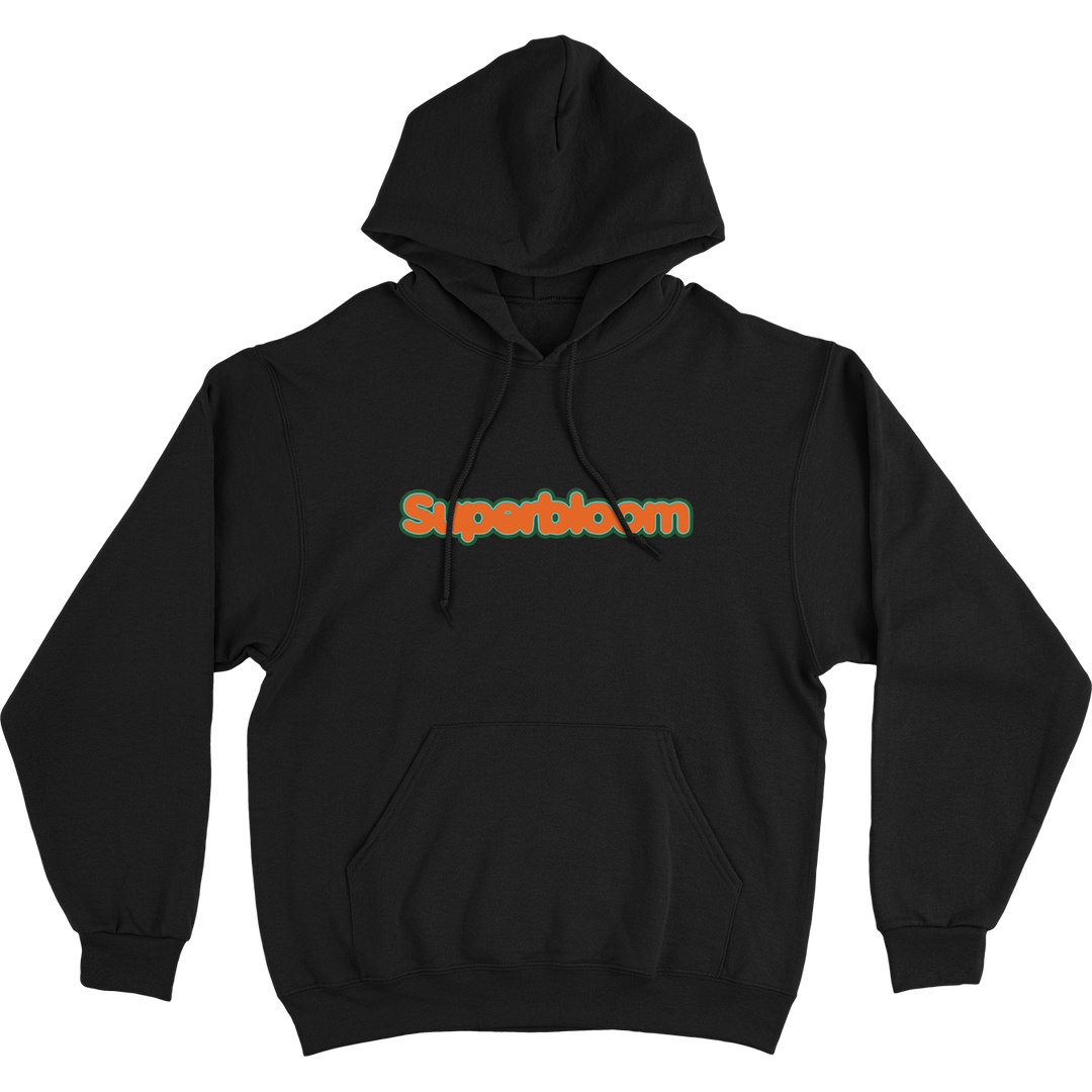 BLACK SUPERBLOOM LOGO HOODIE – Superbloom Merch - World